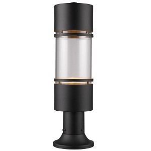 Luminata 21.75" Outdoor LED Aluminum Fixture - 14W, Wet Rated, Clear Glass Shade - 1 of 1