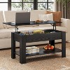 GALAXHERO 39" Lift-Top Coffee Table – Storage Coffee Table with Hidden Compartment & Open Shelf, for Living Room, Office & Reception Room - 4 of 4