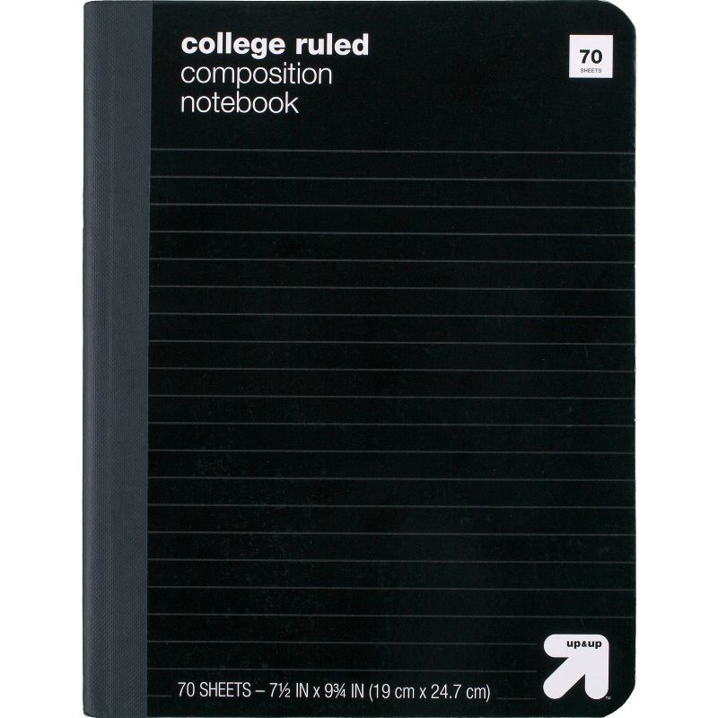 College Ruled Hard Cover Composition Notebook - up & up™, 1 of 3