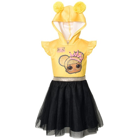 L.o.l. Surprise Queen Bee Girls Mesh Dress Toddler To Big Kid Target