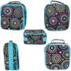 Blue Vibrant Medallion Water Resistant Zipper Closure Insulated Soft Cooler Lunch Bag - image 2 of 3