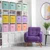 Sorbus Mixed Colors 13 Inch 12 Pack Sturdy Collapsible Fabric Storage Cubes with Handle - for Organizing Clothes, Toys, Books, Shelves & more - 2 of 4