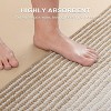 Attop Bathroom Rugs and Mats Sets, 2 Piece Thick Absorbent Chenille Bath Mat Rug Set Non Slip, Soft Shaggy Bath Floor Mats for Bathroom - 4 of 4