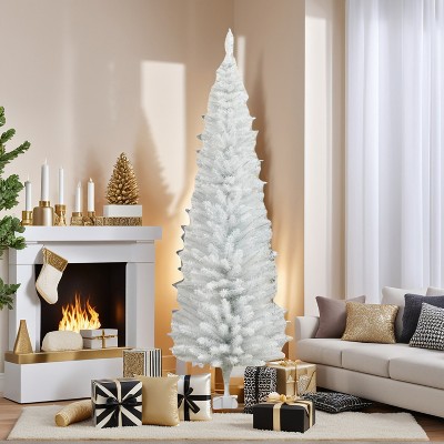 Resenkos 6 foot white Christmas tree with bracket