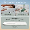 Coop Home Goods 20”x 54" Adjustable Memory Foam Body Pillow - GREENGUARD Gold Certified - Lulltra Washable Cover - White - 4 of 4
