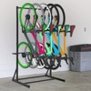 COZONY Freestanding Bike Rack, 5-Bike Capacity Vertical Storage Stand, Garage Bicycle Organizer with Steel Construction - 4 of 4