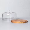 9" Wood & Glass Covered Dessert Storage - Hearth & Hand™ with Magnolia - 3 of 4