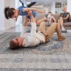 LunaLulinlk 8X10 Blue/Ivory /Medallion Non-Shedding Stylish and Stain Resistant Area Rug - 4 of 4
