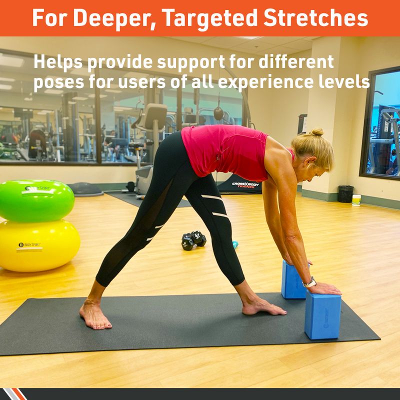 BodySport High Density Supportive Foam Yoga Block for Yoga and Pilates, 4-Inch x 6-Inch x 9-Inch, Purple, 3 of 7