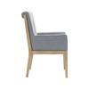 Meridian Furniture,Gwendolyn Linen Textured Fabric Dining Arm Chair - 4 of 4