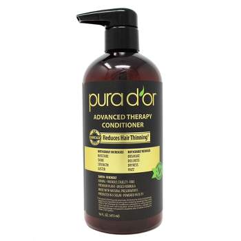 PURA D'OR Anti-Thinning Biotin Shampoo & Conditioner Set, DHT Blocker Hair  Thickening Products For Women & Men, Natural Shampoo For Color Treated  Hair, Original Gold Label, 8oz x 2 (Packaging varies) Herbal