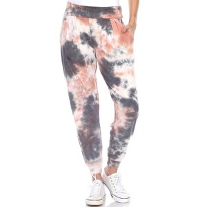 Women's Tie Dye Harem Pants with Pockets - White Mark - 1 of 4