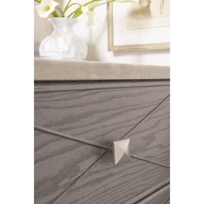 Polished Chrome Square Cabinet Knob with Mounting Hardware