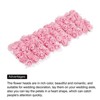 Unique Bargains Decorative Artificial Flower Rose Heads 144 Pcs Light Pink - 4 of 4