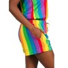 Tipsy Elves Rainbow Pride Romper for Women – Colorful Sleeveless Summer Jumpsuit with Adjustable Waist and Pockets - 2 of 4