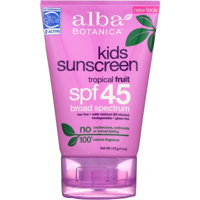 botanical sunscreen kids