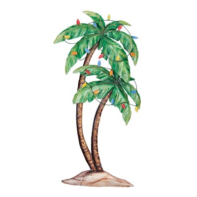 Gallerie II Palm Tree Capiz Wall Art 9.75 x 1.5 x 19.25 Inches.