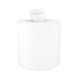Cascades PRO Tuff-Job Spunlace Towels, Centerpull Roll, 8 x 13, White, 369 Sheets / Roll, 6 / Carton - 1 of 4