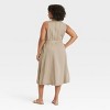 Women's Tie-Waist Midi Shirtdress - A New Day™ - 2 of 3