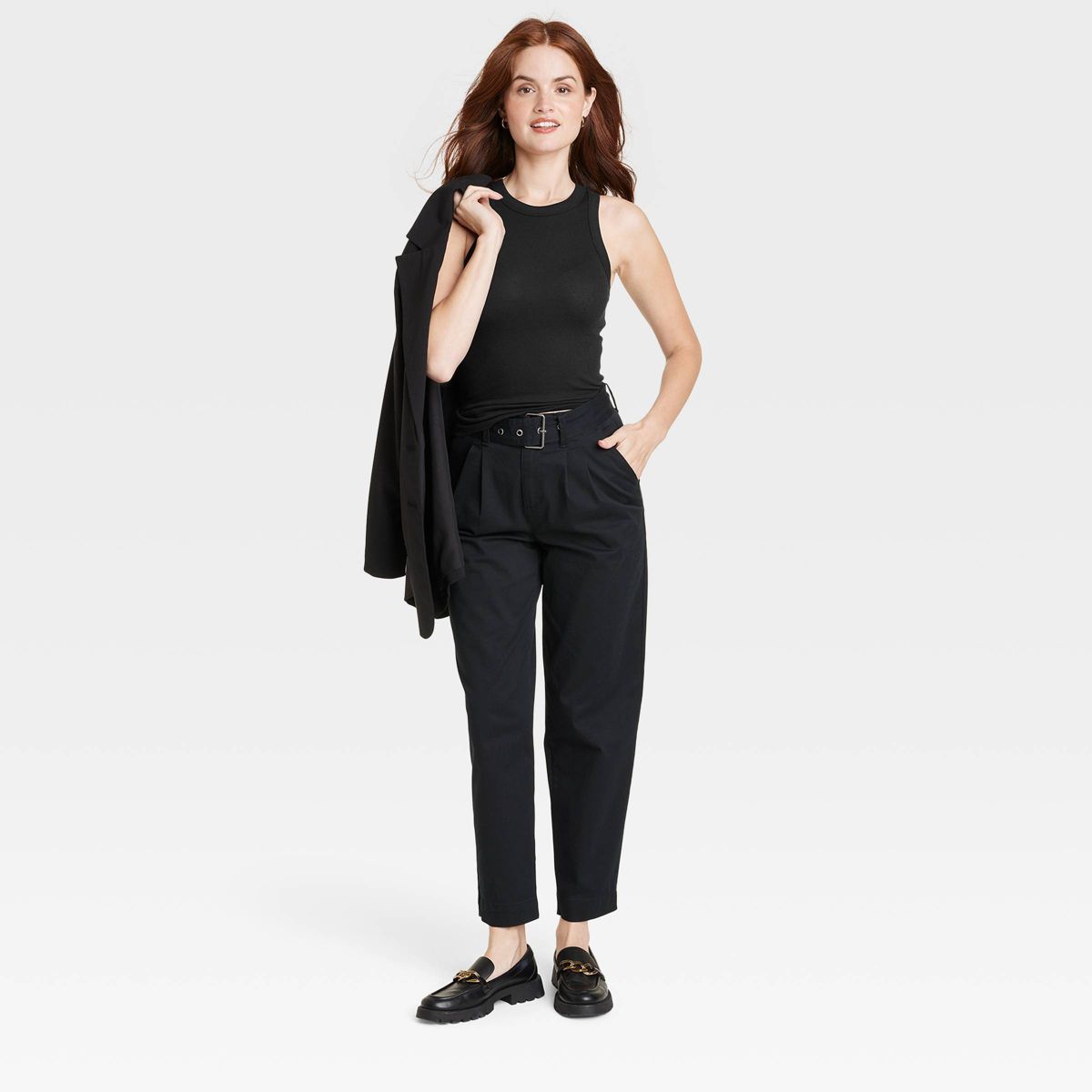 Women's Slim Fit Ribbed Tank Top - A New Day™ - thumbnail 6