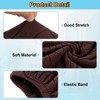 Unique Bargains Elastic Living Room Bedroom Leaf Pattern Square Foot Stool Cover - 3 of 4