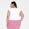 Women's Slim Fit Short Sleeve Square Neck T-Shirt - Wild Fable™ - 3 of 3