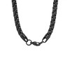 Steeltime Men's 24" black ip box necklace chain - 3 of 4