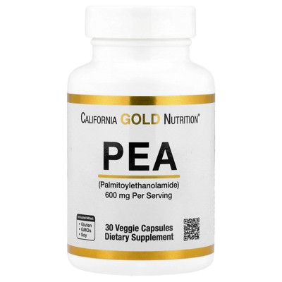 PEA Palmitoylethanolamide, Micronized PEA, Supports Relief from Occasional Minor Pain & Discomfort, Gluten Free, Soy Free, 300 mg, 30 Veggie Capsules