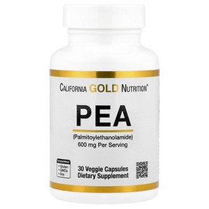 PEA Palmitoylethanolamide, Micronized PEA, Supports Relief from Occasional Minor Pain & Discomfort, Gluten Free, Soy Free, 300 mg, 30 Veggie Capsules - 1 of 4
