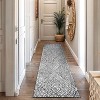 World Rug Gallery Minimal Stripe Geometric Shag Rug – Anthracite Dark Gray – Medium Pile – Cozy & Modern - 2 of 4