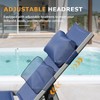 PAGED Chaise Lounge Chair Set of 3 Outdoor Patio Lounge Chairs with Side Table All Weather Reclining Chair for Outside, Pool - 4 of 4