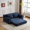 Modern Corduroy Couch Sofa Deep Seat Sofa Bed with Reversible Cushion Pillows for Living Room,Bedroom-The Pop Home - 3 of 4