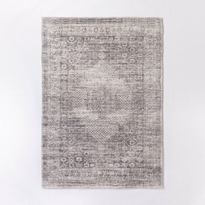 Reseda Hand Woven Striped Jute Cotton Area Rug Black - Threshold™ Designed  With Studio Mcgee : Target