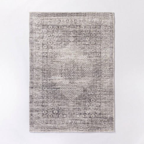 Millcreek Distressed Vintage Persian Rug Charcoal Threshold Designed With Studio Mcgee Target