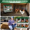 6-Hole Galvanized Steel Chicken Nesting Box - Heavy Duty Egg Laying Box for Hens & Ducks | Rollout Egg Collection | Ventilated Design with Easy - 4 of 4