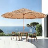 VEVOR Tiki Umbrella, 9 ft Thatched Patio Umbrella with Tilt, Hawaiian Style Beach Parasol with Durable PP Thatch and 8 Metal Ribs, Original Color - 2 of 4