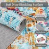 Washable Area Rug, Soft Colorful Modern Abstract Rug for Bedroom, Living Room, Dining Room & Office, Low Pile Non-Slip Boho Design (Multi) - 2 of 4