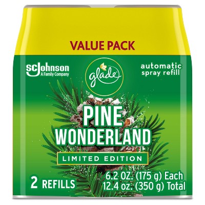 Glade Automatic Air Freshener Spray Refills - Pine Wonderland - 12.4oz/2ct