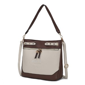 MKF Collection Evie two-tone Vegan Leather Women’s Shoulder bag by Mia K - 1 of 4