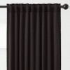 Chanasya 2pk Solid Contemporary Print Room Darkening Window Curtain Panels - Set of 2 - 3 of 4