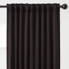 Chanasya 2pk Solid Contemporary Print Room Darkening Window Curtain Panels - Set of 2 - image 3 of 4