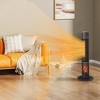 SEVOBAL Indoor Heaters 33" Tower Space Heater with 3D Flame Oscillation Adjustable Thermostat for Bedroom Living Room - 2 of 4
