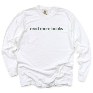 Simply Sage Market Embroidered Read More Books Garment Dyed Long Sleeve - 1 of 4