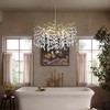 CityFurn 10-Light 30" Modern Tree Branches Luxury Crystal Round Chandelier - 2 of 4