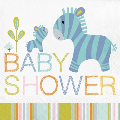 48ct Happy Jungle Baby Shower Napkins 