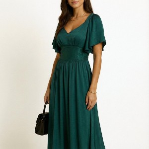 south moon under green dress Atria Special Occasion Dress 6768H with Empire Waist