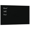 vidaXL Wall-mounted Magnetic Board Black 39.4"x23.6"Â Tempered Glass - 2 of 4