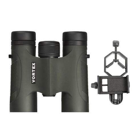 Vortex 10x50 Crossfire HD Roof Prism Binoculars with Harness Case, Cap and  Floating Strap Bundle 