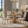 Keri 5-Piece Dining Table Set For 4,Dining Set Of 4 Upholstered Chairs,Round Table Dining Room,Round Table Dining Set-Maison Boucle - 3 of 4