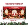 Santa's Workshop Garage Door Banner-7x16ft Christmas Scene with Elves, Toys&Reinforced Polyester Decoration for Holiday Parties, Home, Church, Office - 2 of 4